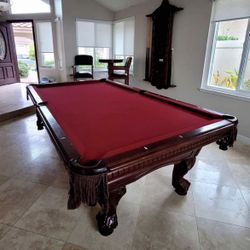Pool Table 8ft ( Free Delivery & Set Up & New Color Felt Of Your Choice ) 