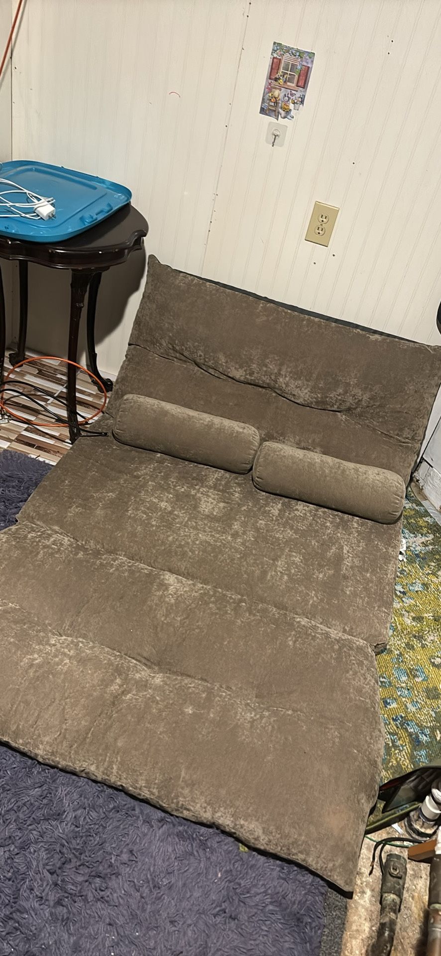 brown futon