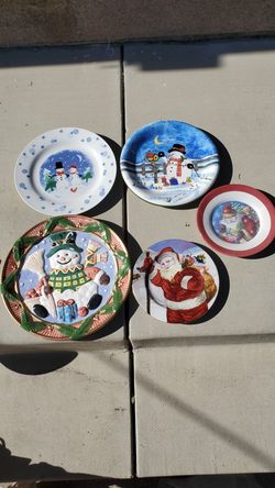 Christmas plates