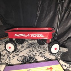 Tiny Red Radio Flyer 