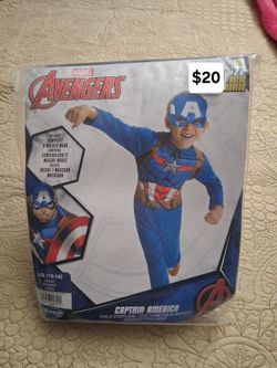 Marvel Captain America Costume (Available in L 10/12 only)