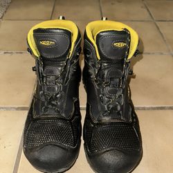 Keen Work Boots Size 9 Black 