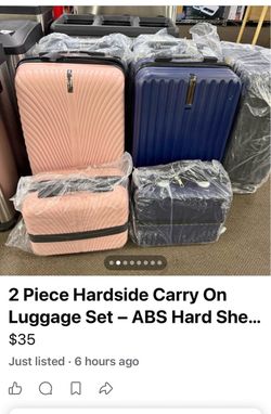 2 Piece Hardside Carry On Luggage Set