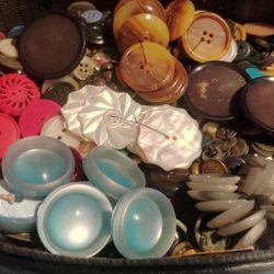 Case Of Vintage Buttons