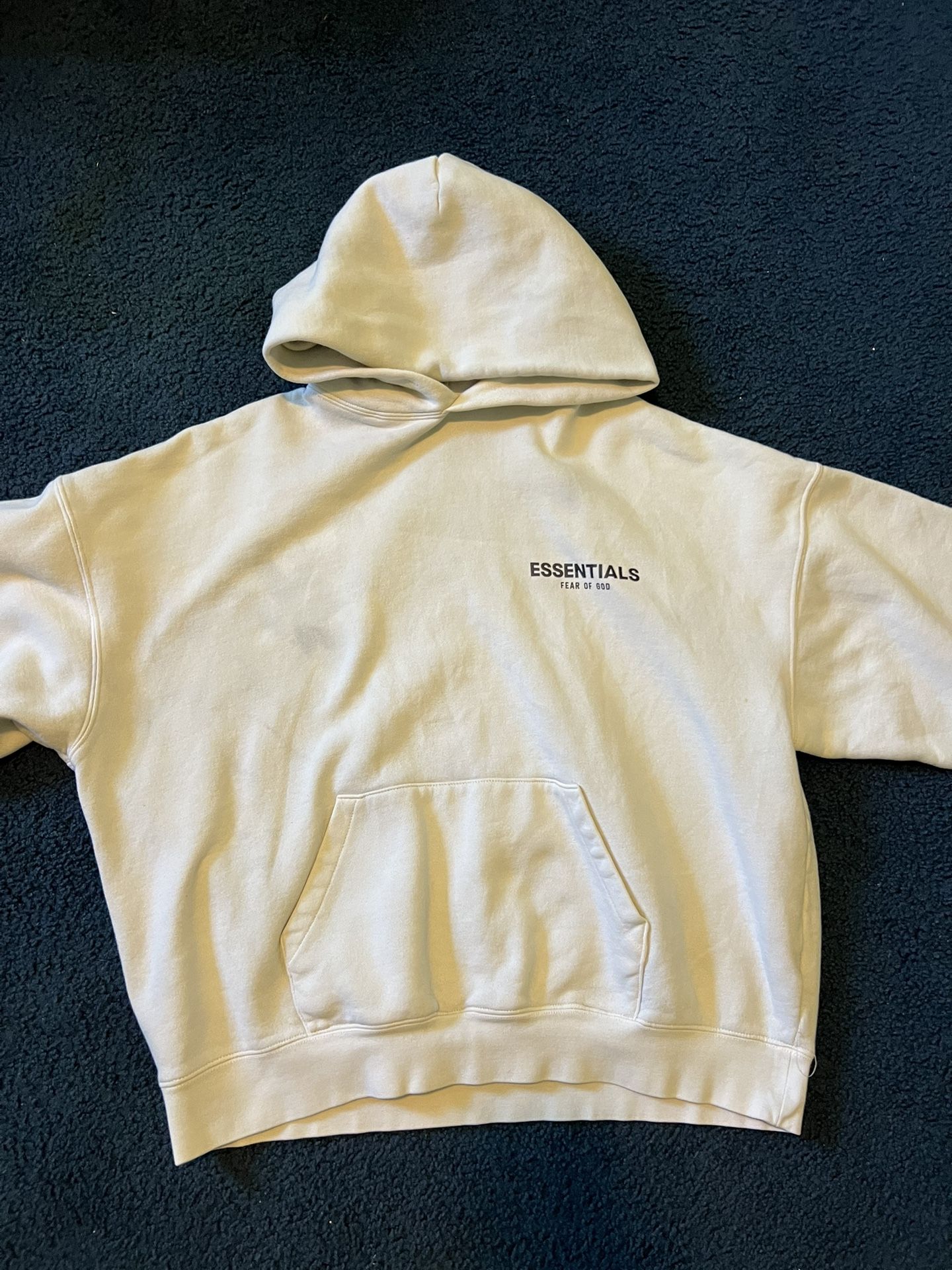 Essentials Hoodie Cream-Size M