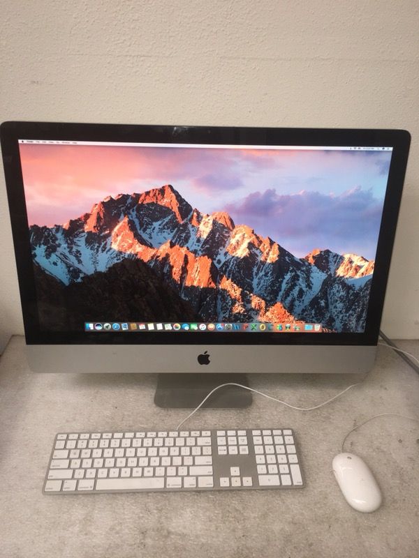 Apple iMac 27-inch MC511LL/A (Mid 2010). Core i5-760 @ 2.80GHz. 16GB. 1TB. macOS Sierra 10.12