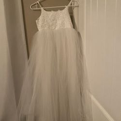 White Dress For Girls 