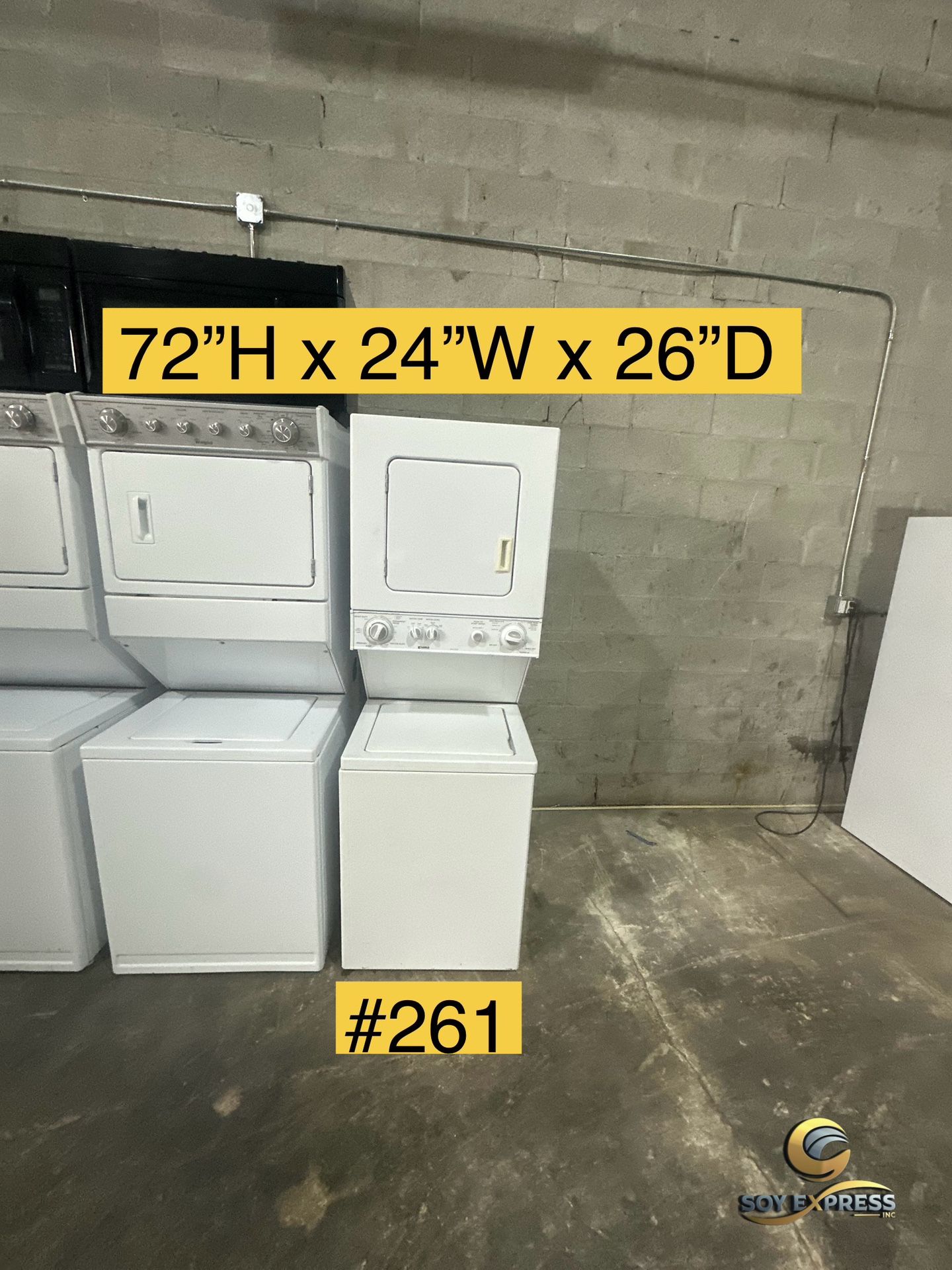 Kenmore Washer And Dryer Stacked Combo 24”W Electric (#350)