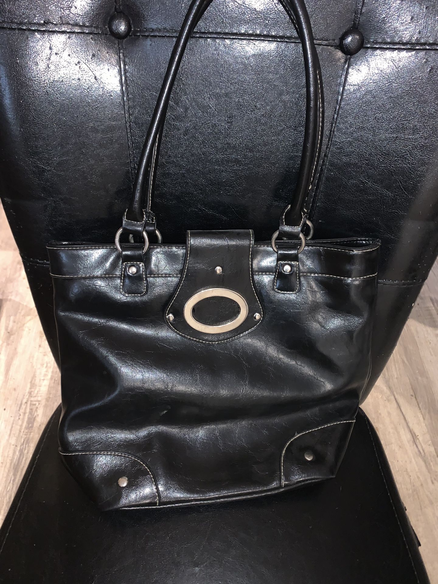 Black Leather Purse