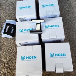 Moen BP1803CH Triva Single Robe Hook Chrome. Total 5. Each $10