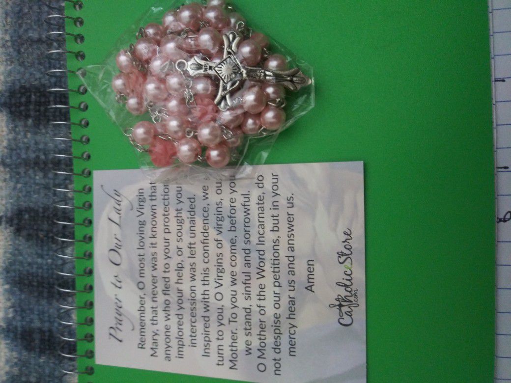 Rosary beads.