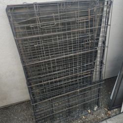 Large Dog Kennel, And Dog Bed