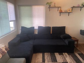 Black Boneless Couch