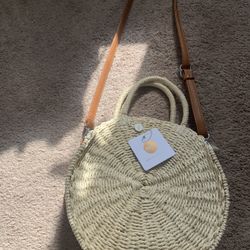 NEW Boho Straw Beach Purse 