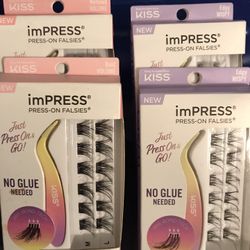New Kiss Impress Eyelashes Press On 
