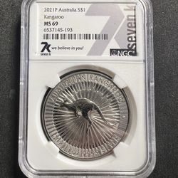 2021P MS69 Australia Kangaroo