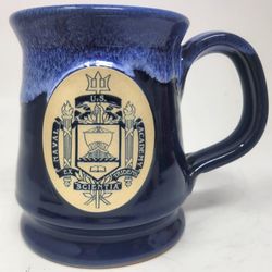 Official vintage 2012 Deneen Pottery U.S. Naval Academy (USNA) Blue