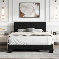 Brand New Ioilor Full Size Bed Frame with Headboard