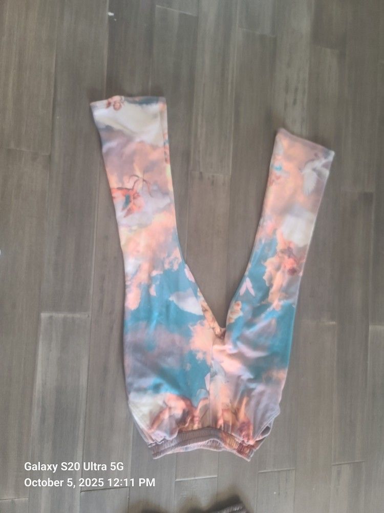 Angel Print Stacked Joggers