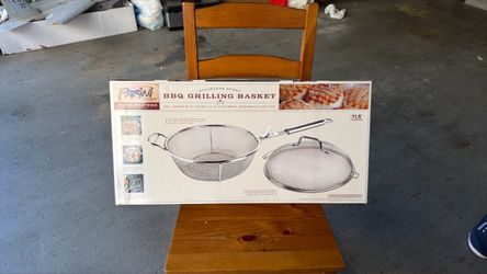 Parini Stainless Steel BBQ Grilling Basket