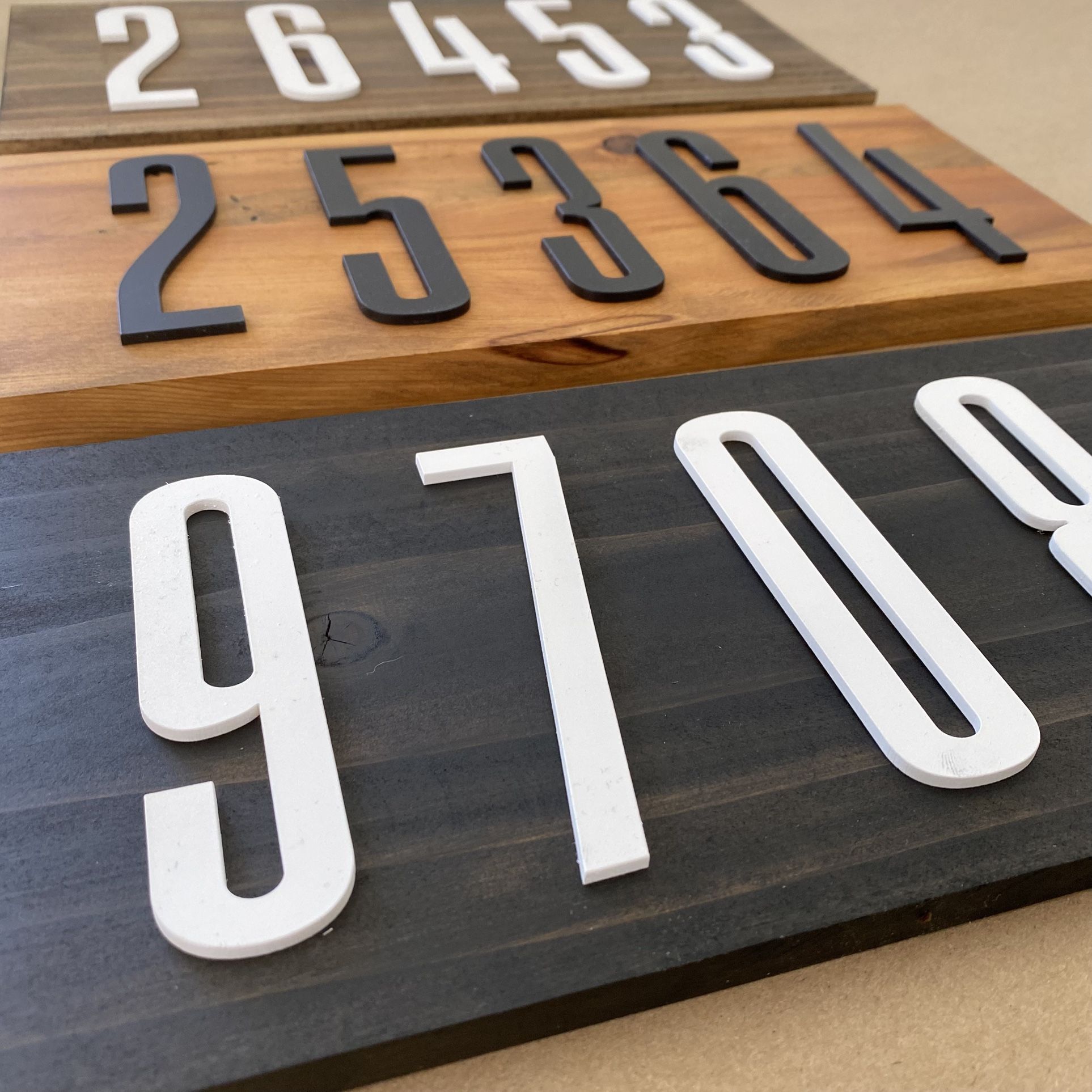 House Number Plaque Sign Made To Order