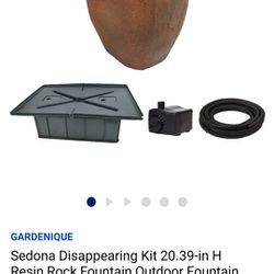 Gardenique Sedona Disappearing Kit  20.39 in H resin rock fountain outdoor Fountain 