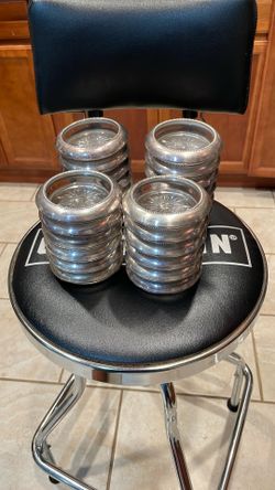 27 Glass And Sterling Silver Coasters $10 Each.