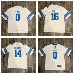 Gibbs, Goff, St Brown - Detroit Lions Jersey - Adult & Youth Sizes - BRAND NEW - Porch Pick Up Macomb Twp 22/ Garfield