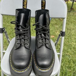 Dr. Martens Max Leather Platforms 