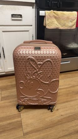 Disney Minnie Mouse Rose Gold Hardshell Carry-On Luggage