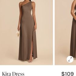 Birdy Grey Kira Mocha Satin dress