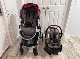 EvenFlo Stroller & Car seat with base/Coche de Bebe & silla para el carro con su base.