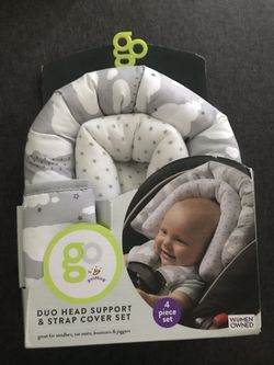 Duo head support & strap cover set