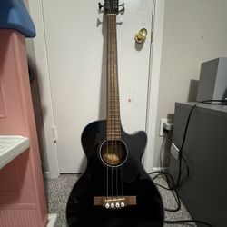 Fender acoustic/electric 4 string bass guitar