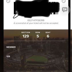 Padres Ticket 