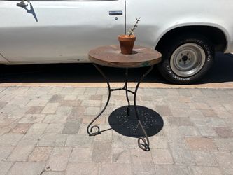 Rustic All-Metal Garden Patio Table – Heavy Duty – Priced To Sell Fast – $25