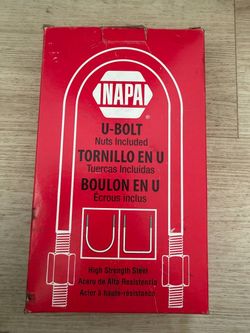 NAPA (contact info removed) Round U-Bolt 1/2” x 3-1/8” x 6-1/2” w/ Nuts & Washers New