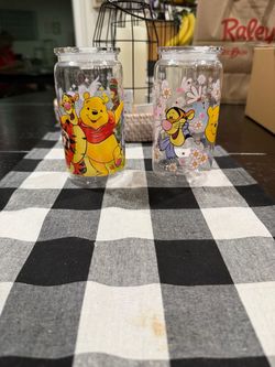 Winnie the Pooh plastic Can Cups Set of 2( Perfect for your little ones)