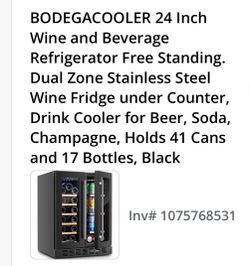Wine soda fridge