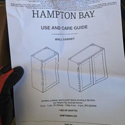 Wall Cabinet White Hampton Bay