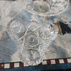 Two Crystal  Bowls.. 2 For10$