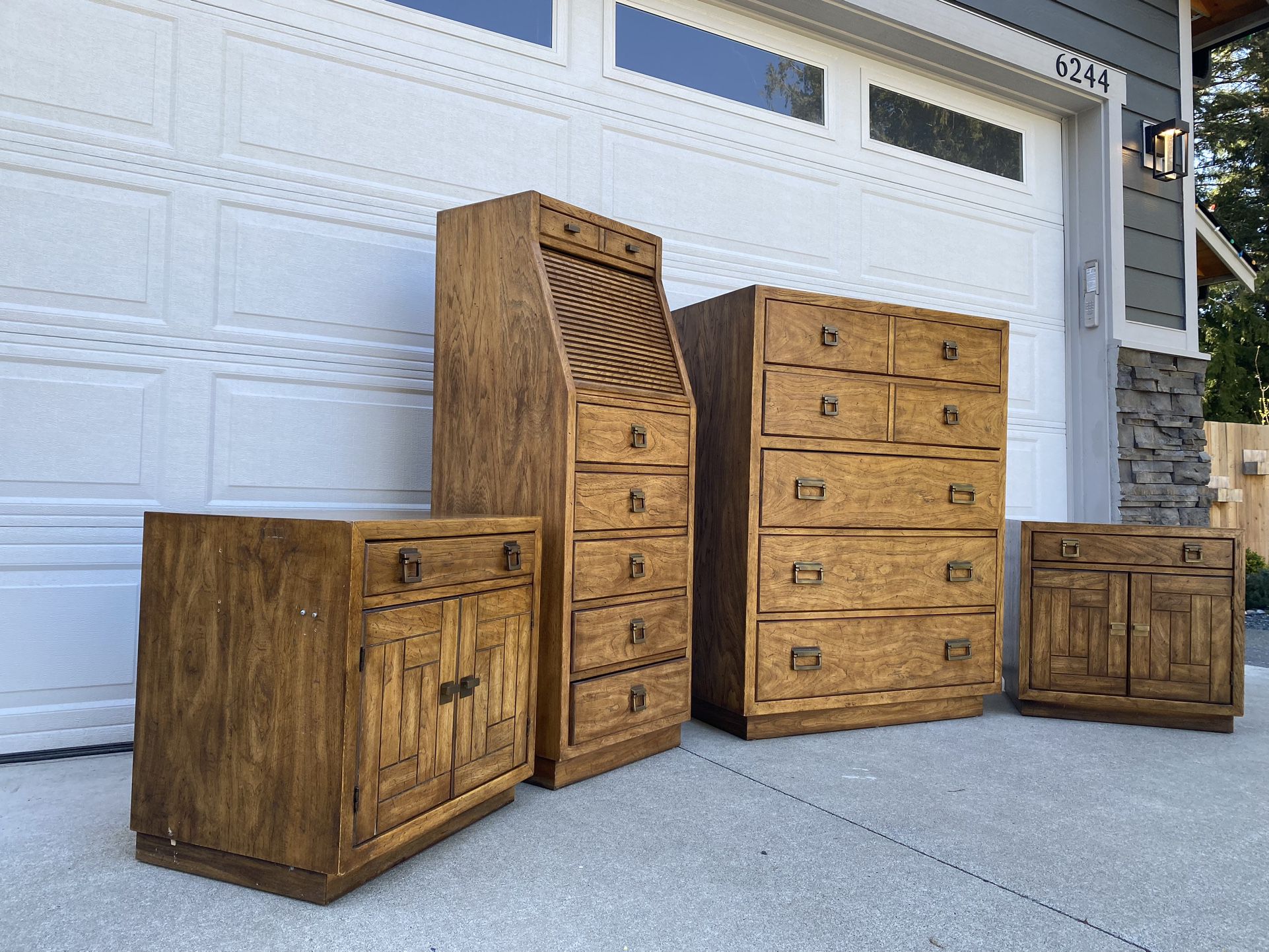 Woodbriar By Drexel Dressers And Nightstand Pair