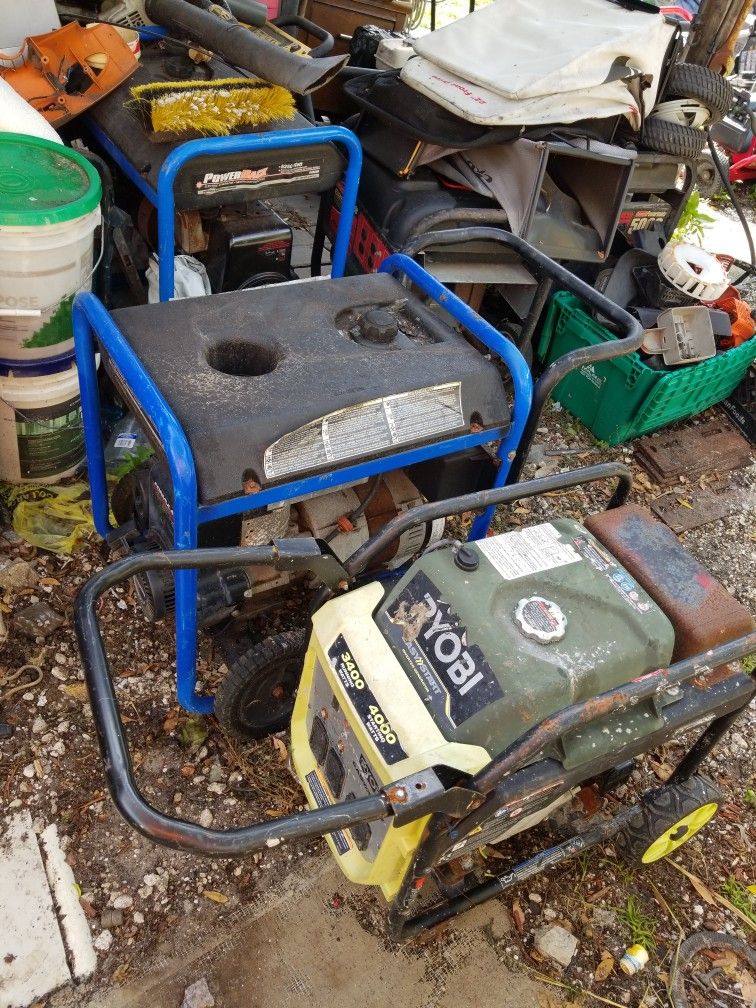 4 Generators All They Needs Carb Cleaned In Order To Work