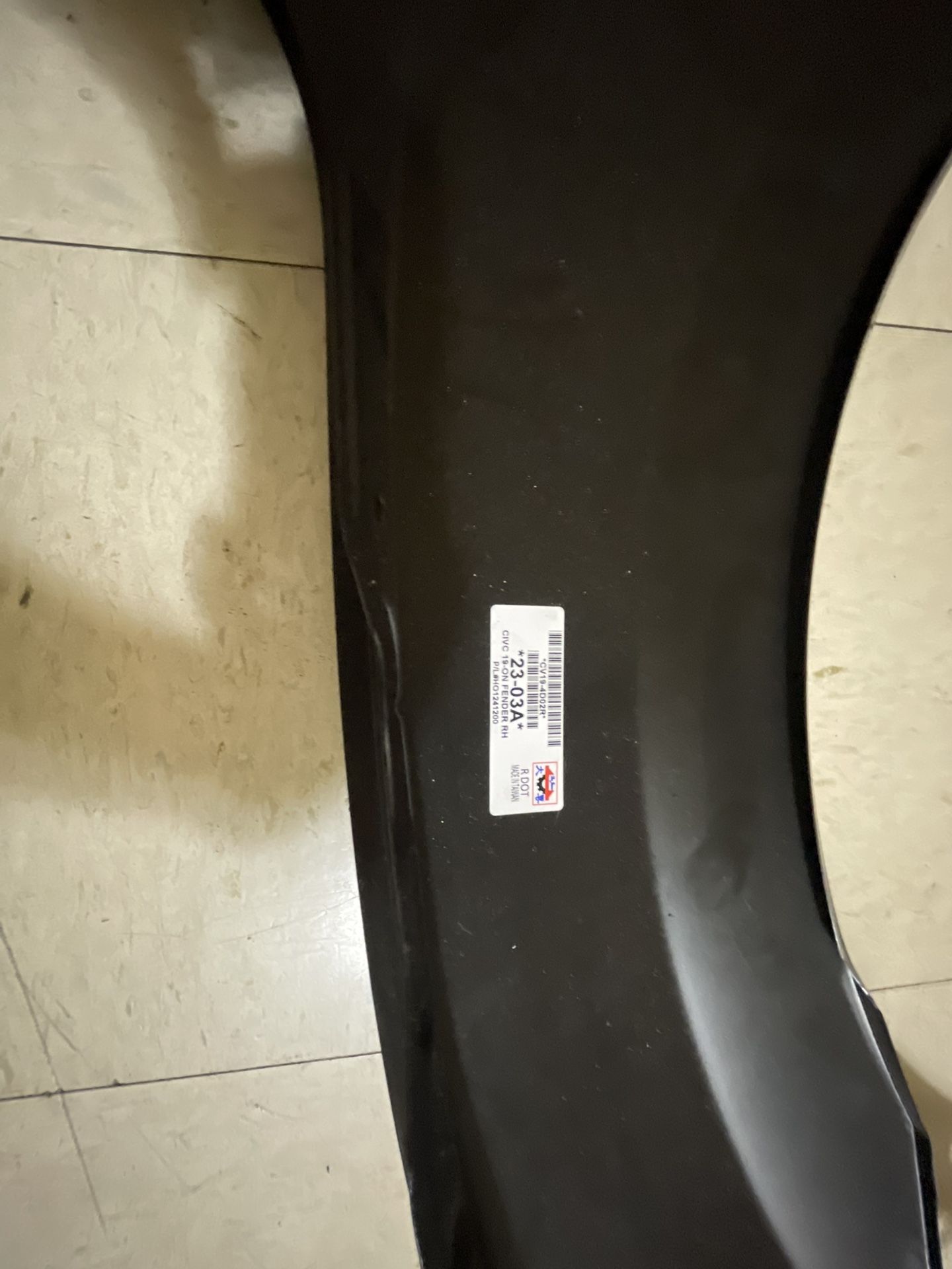 Honda Civic Passenger Side Front Fender