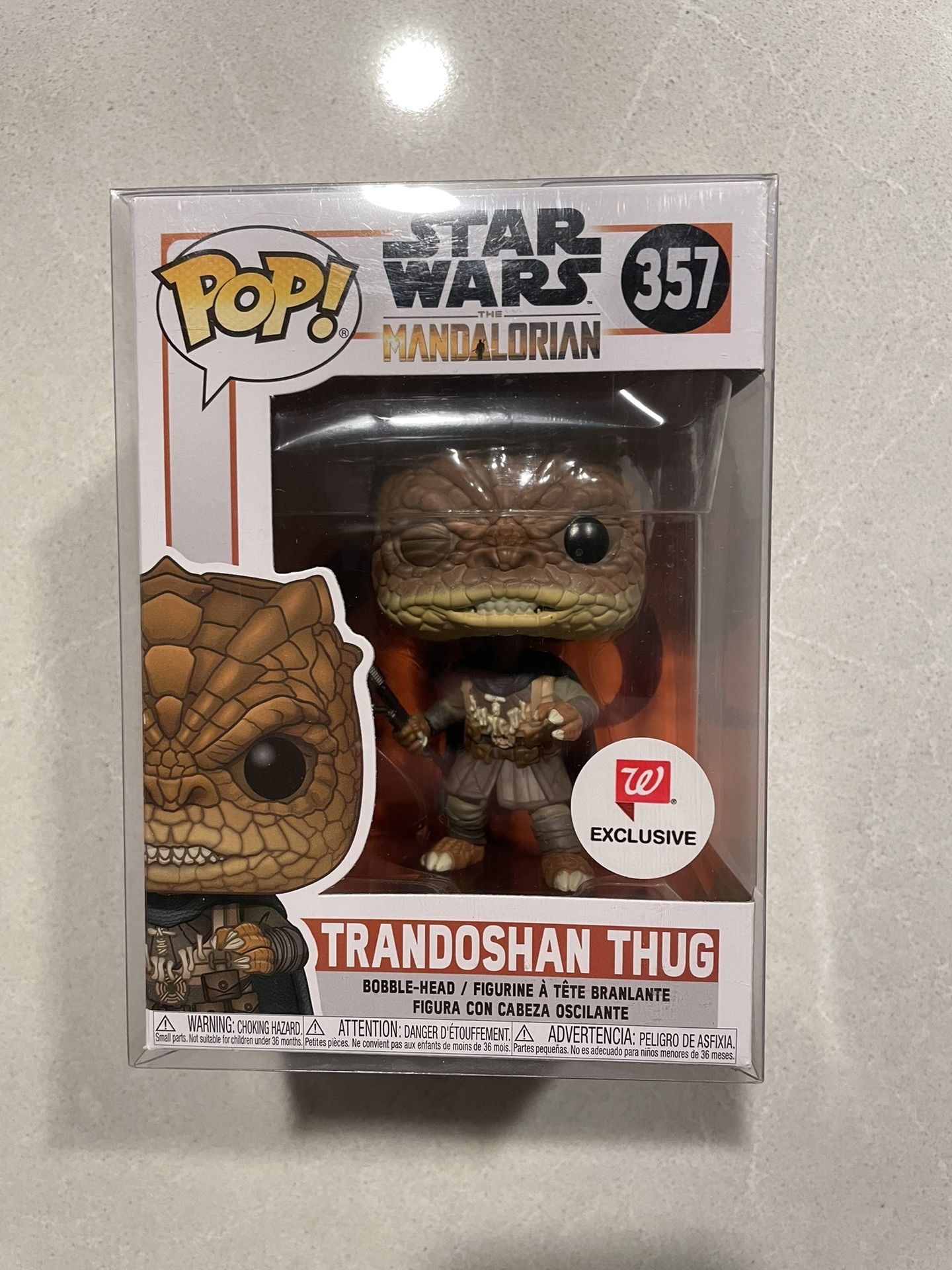 Trandoshan Thug Funko Pop *MINT* Walgreens Exclusive Star Wars Mandalorian 357 with protector