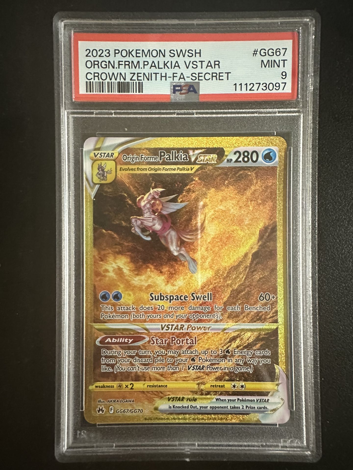 Pokemon Palkia VStar PSA 9