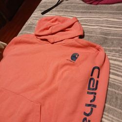 Kid girls XL(14) Carhartt Pink hoodie