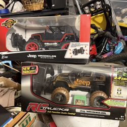 Selling these two jeep wranglers with remote control.