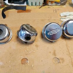 4  various  Classic Chrome Oil Breather Caps