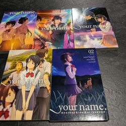 Your Name Vol 1-3 +Another Side:Earthbound Vol. 1-2 Manga English Yen Press